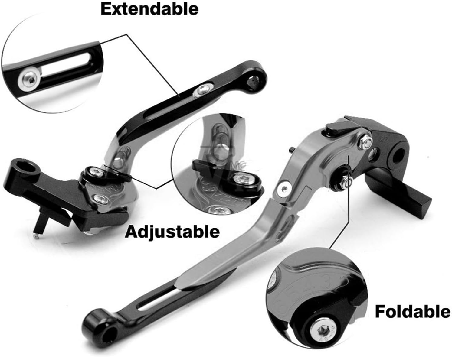 Clutch Assembly for Benelli TRK502 TRK 502X 2019 2020 CNC Aluminum Extendable Folding Adjustable Brake Clutch Levers Modified Pieces (Color  I)