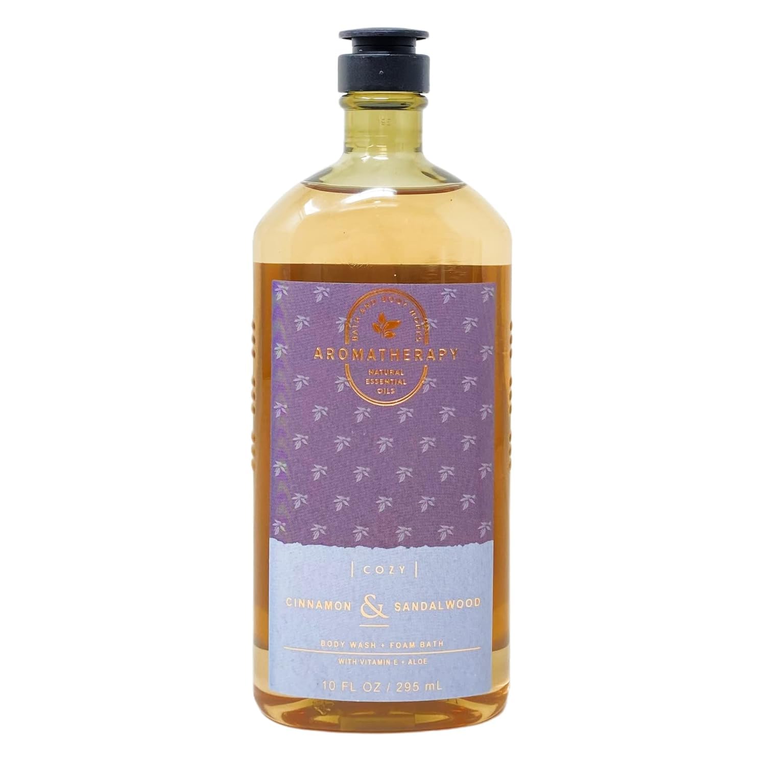 Bath and Body Works – Gel de baño de espuma y canela para aromaterapia, canela y sándalo, 10 onzas líquidas (canela y sándalo)