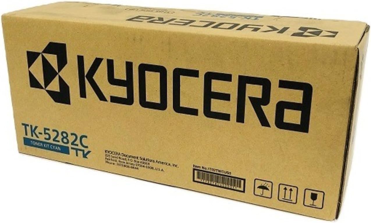KYOCERA Kit de tóner cian modelo TK-5282C 1T02TWCUS0 para usar impresoras multifuncionales ECOSYS M6235cidn, M6635cidn y P6235cdn A4 Rendimiento de