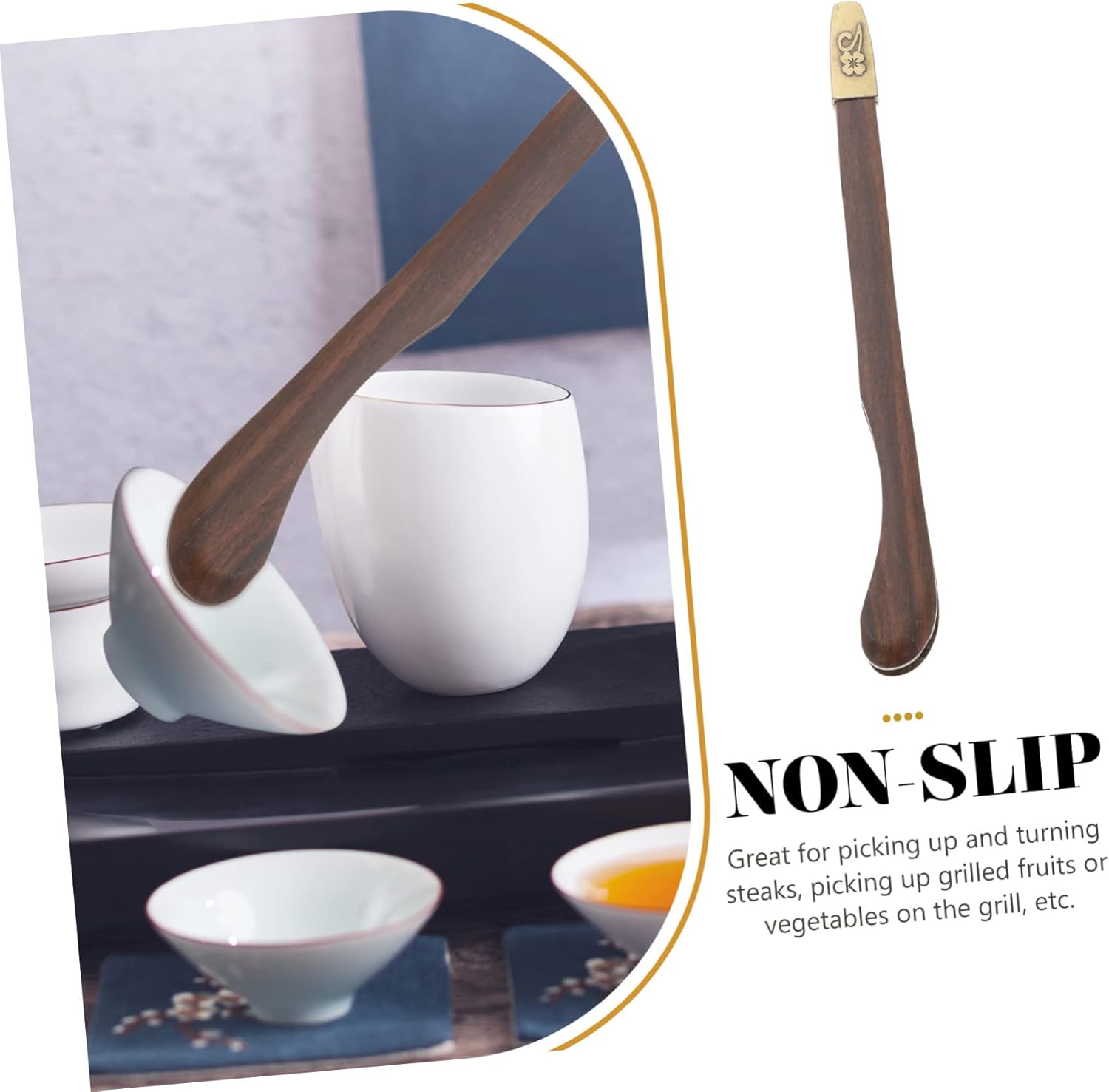 Pinzas para tazas de té chinas, pinzas de madera para alimentos, mini clips de cocina, pinzas de cocina reutilizables, pinzas para utensilios de