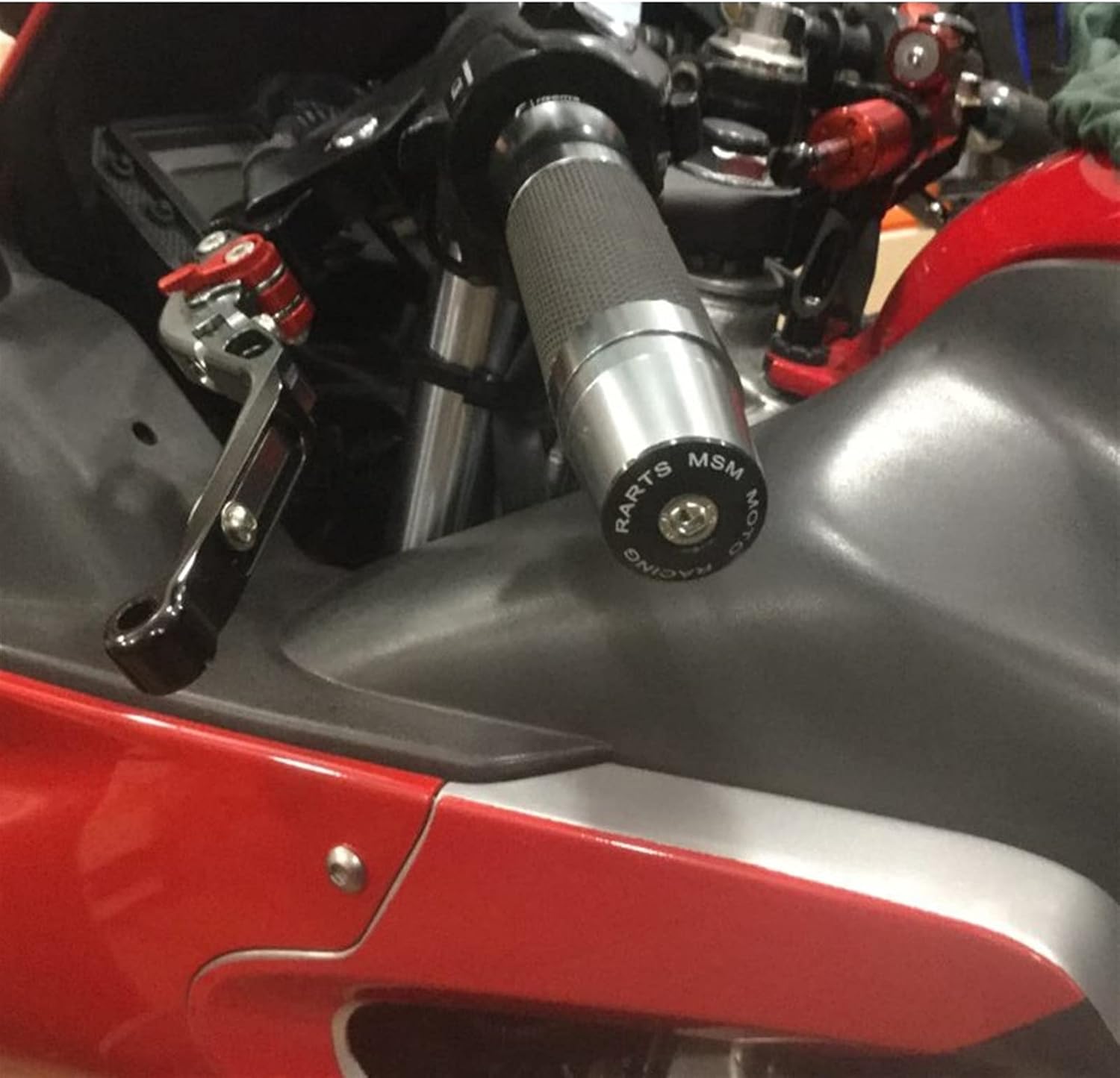 Contrapeso motocicleta 78 “0.866 in manillar mano agarres mango barra tapa final para Yamaha XT660 R XT660R 2004-2017 2016 2015 2014 2013 2012 2011