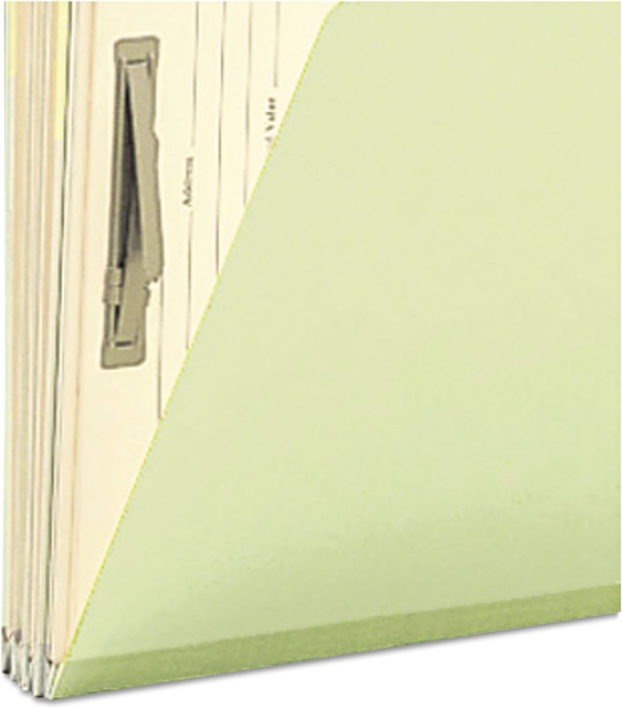 Smead 78208 Carpeta de archivo hipotecario de cartón prensado con divisores y pestaña metálica verde legal 10caja