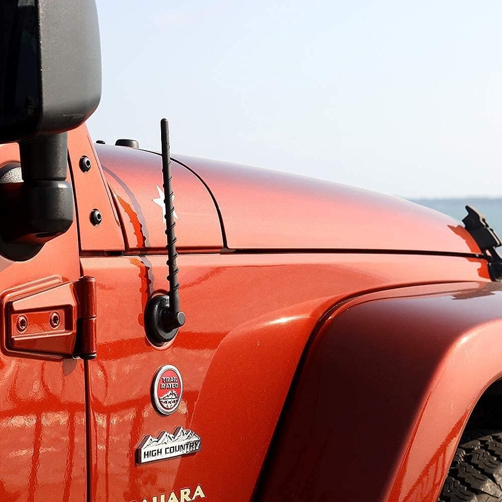 Antena (9 pulgadas) para Jeep Wrangler JK JL JKU JLU Gladiator JT Jeep Wrangler Gladiator JT, Jeep Wrangler Gladiator, Jeep Sahara Rubicon Willys