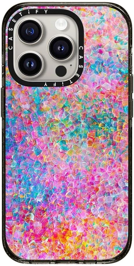 CASETiFY Ingrid Ching – Funda de impacto para iPhone 15 Pro 4 veces probada contra caídas de grado militar, protección contra caídas de 8.2 pies –