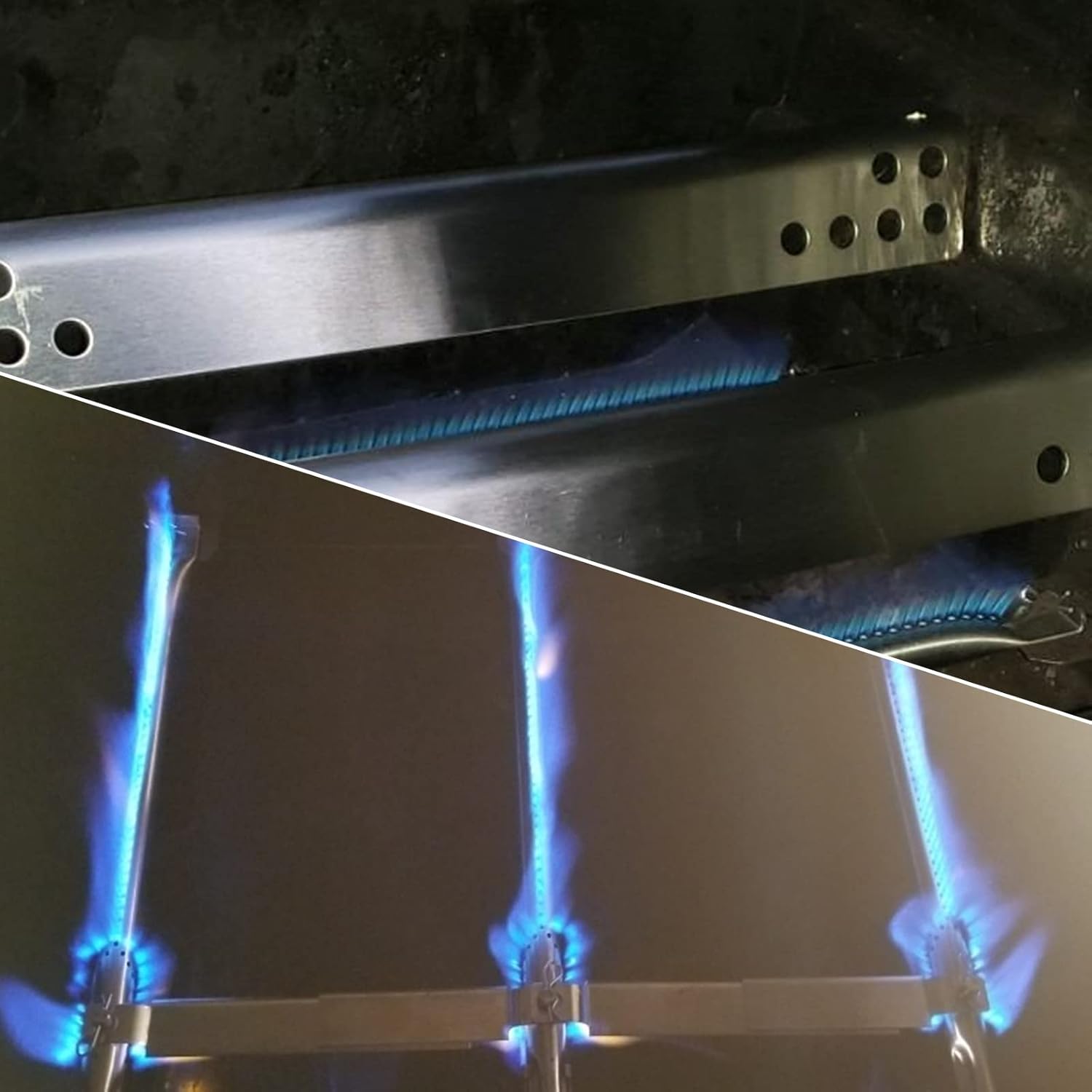 Uniflasy Rejillas de cocción y placa de calor para quemador CharBroil Performance 2 Burner 463633316 463672016 463672219 463370719 463672416