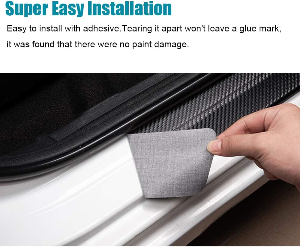 LEXLEY Protector de umbral de puerta de cuero estilo fibra de carbono para Honda 2023 2024 HRV HR-V, protector de umbral de puerta, protector de