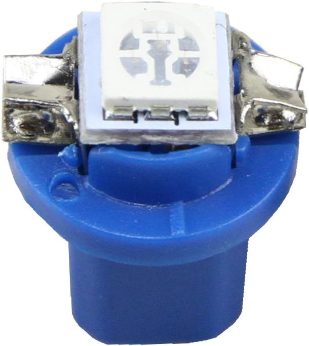 NSLUMO Bombillas para velocímetro, 10 unidades, color azul, T5, B8.5D, 5050, 1SMD, 1SMD, panel de instrumentos, 12 V
