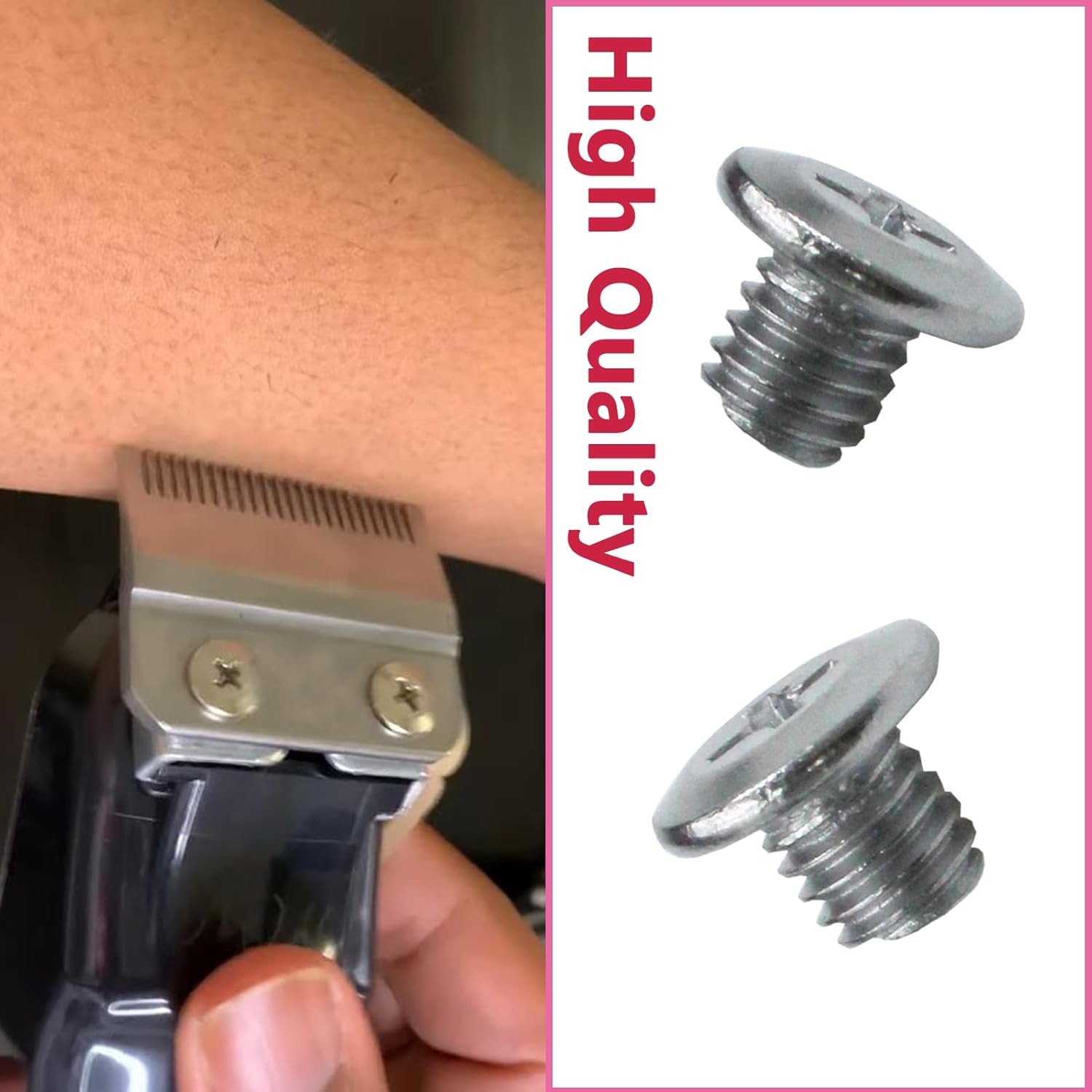 Tornillos de biselado M5 Phillips para cortadora de cabello eléctrica Wahl, 808 accesorios de cuchilla, cortador de pelo para cabezal eléctrico Wahl