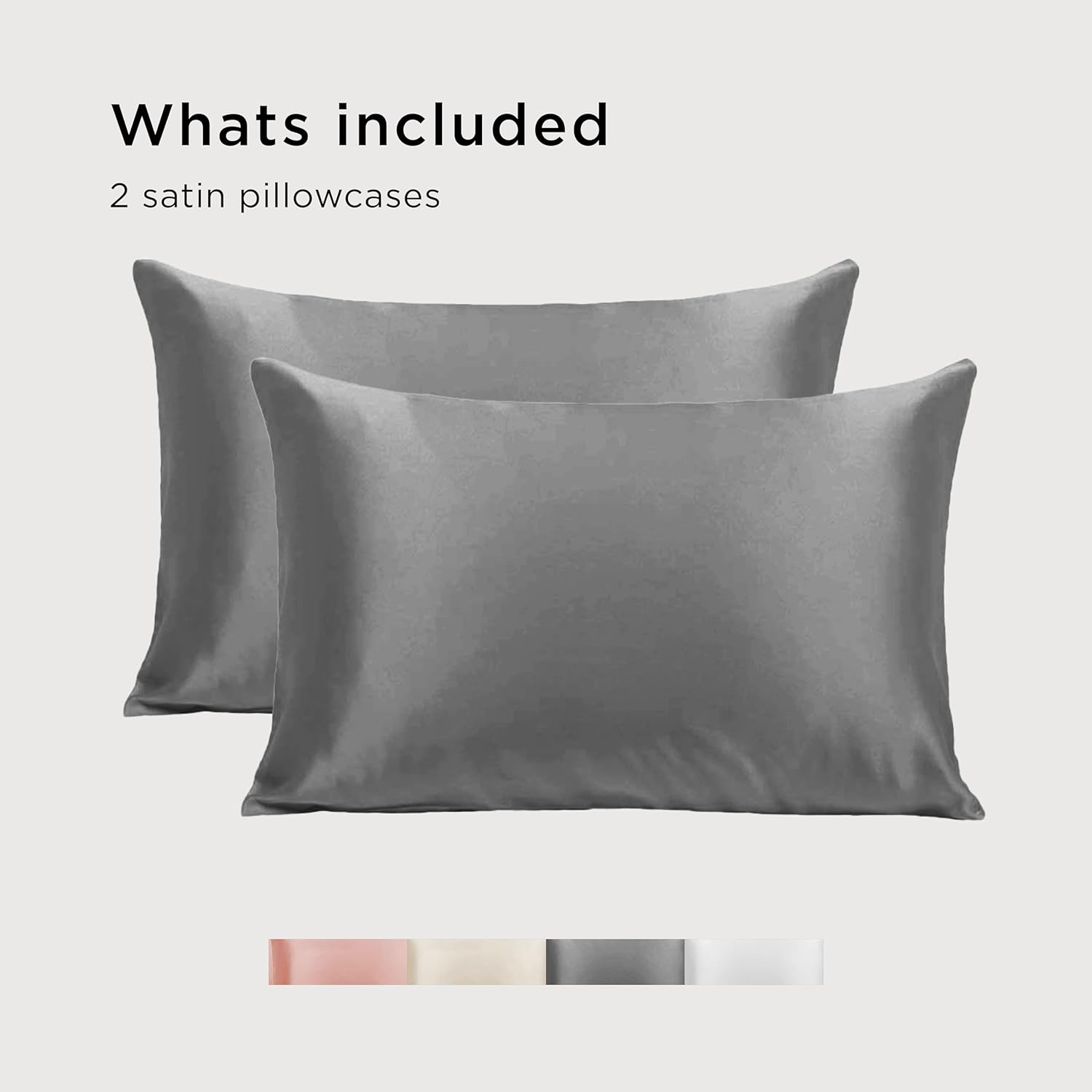 Mend – Funda de almohada de satén para piel y cabello, fundas de almohada súper suaves para un mejor sueño y cabello, tamaño Queen de 30 x 20