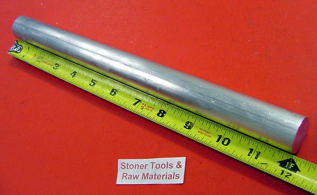 78″ 6061 ALUMINIO ROUND BARRA DE 12″ de largo Sólido .875″ OD T6511 Nuevo Torno Stock