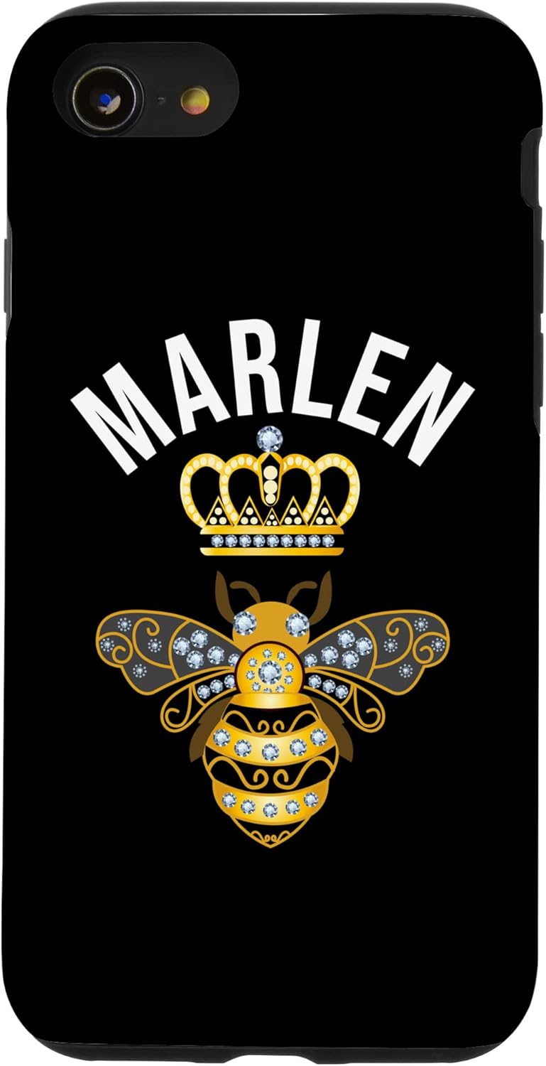 iPhone SE (2020)  7  8 Marlen Name Marlen Birthday Gifts Queen Crown Bee Marlen Case