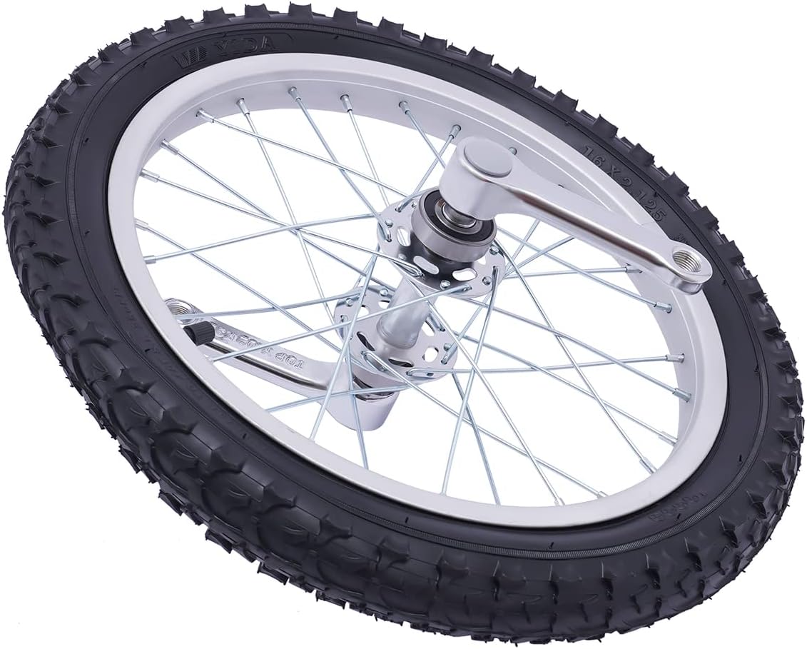 Rueda de 16 pulgadas Unicycle Altura ajustable de una rueda Bicicleta a prueba de fugas Rueda de neumático de butilo Ciclismo deportes al aire libre