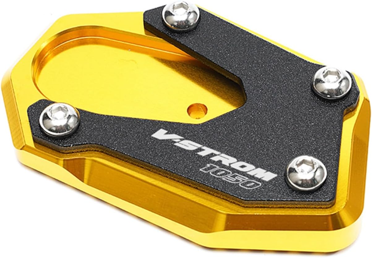 CNC aluminio for Suzuki V-Strom 1050XT VSTROM 1050 2019-2021 Motorcycle Kickstand Foot Side Stand Extension Pad Support Plate (Color  1050XT Black)