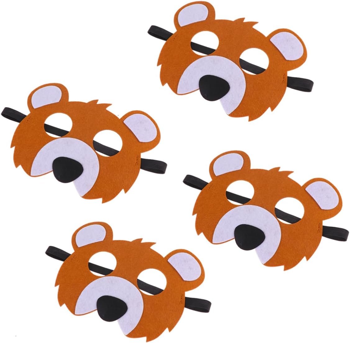 Toyvian Máscaras de animales para niños, 12 unidades, máscaras de animales para niños, máscaras con forma de animal, accesorios de rendimiento para