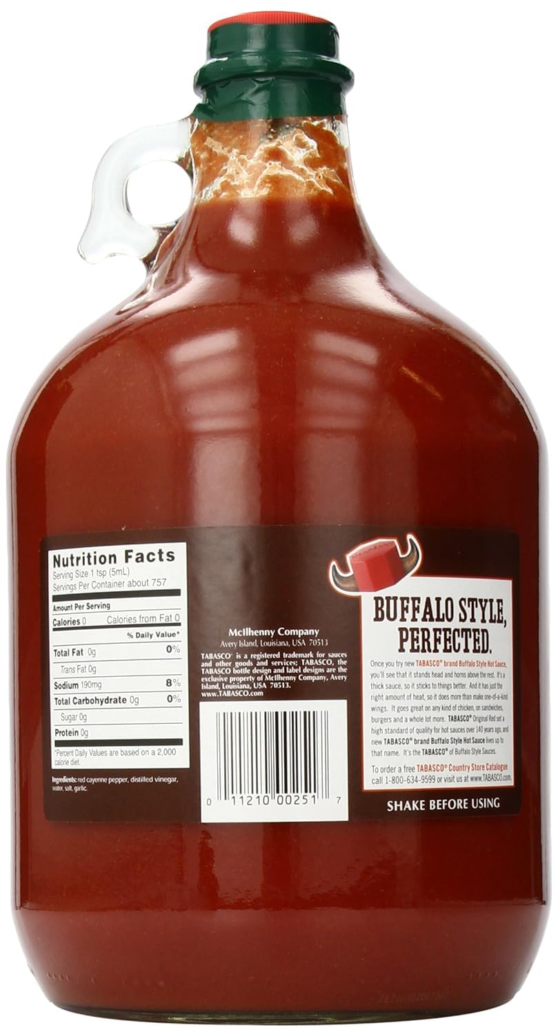 Tabasco Salsa picante, estilo búfalo, 128 onzas