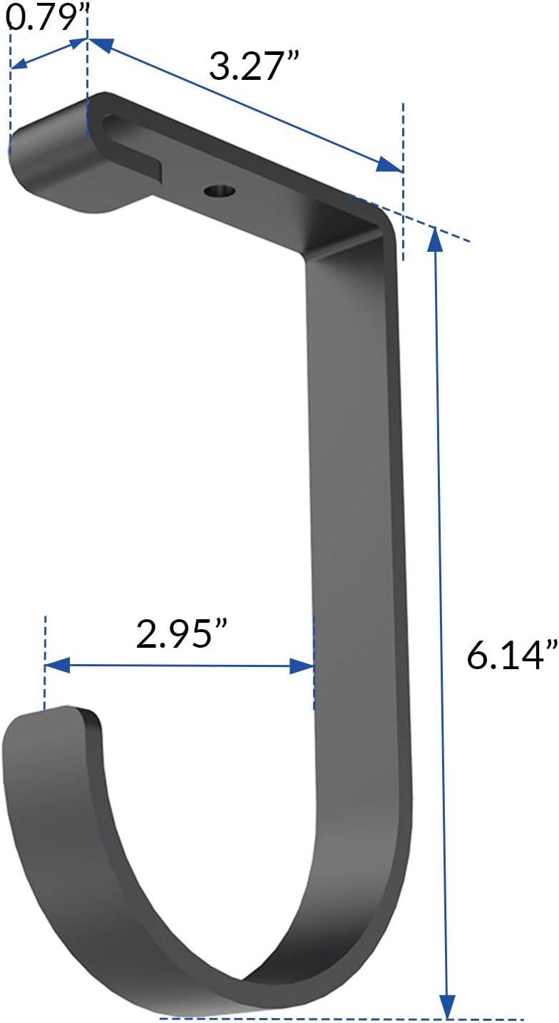 Fleximounts- Gancho accesorio para almacenamiento para estante de techo. Paquete de 4 unidades.
