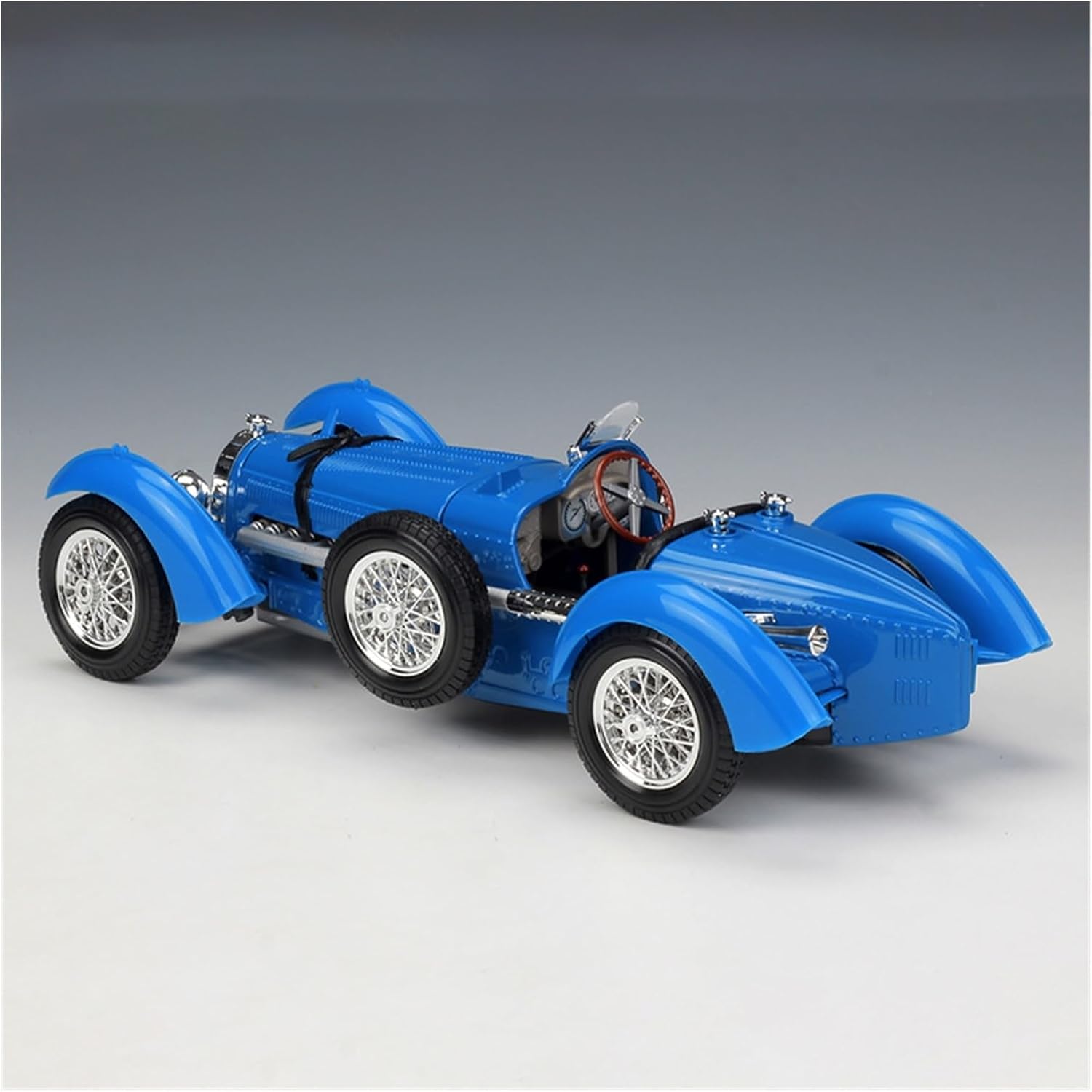 Vehículo de coche de resina de aleación modelo 1 18 apto para Bugatti tipo 59 1934 modelo de coche clásico de aleación de coche Escala Hobby Die