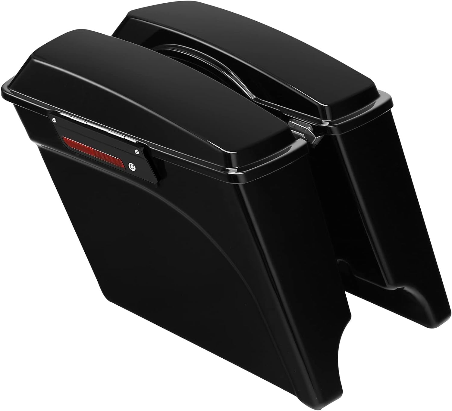 TCT-MT. – Alforjas alargadas de 5.0pulgadas con llave de cerrojo para Harley Touring 1993-2013 Road King Electra Street Glide FLHR FLHT FLHTCU FLHRC