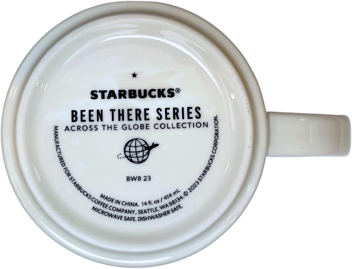 Starbucks Taza de cerámica Georgia serie Been There Colección Across the Globe, 14 onzas líquidas