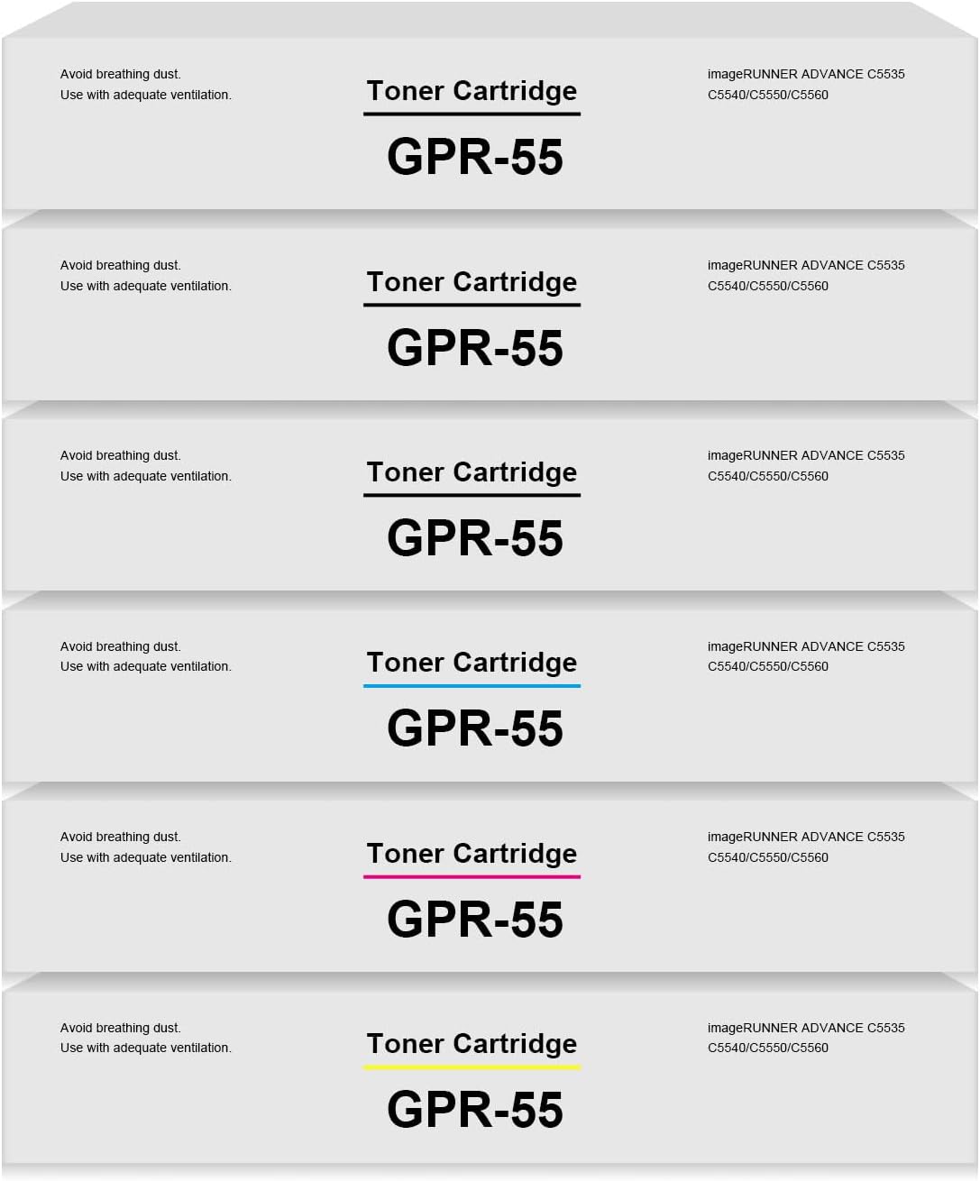 VAMTAY Cartucho de tóner remanufacturado GPR-55 GPR55 de repuesto para Canon GPR-55 GPR55 para impresora imageRUNNER ADVANCE