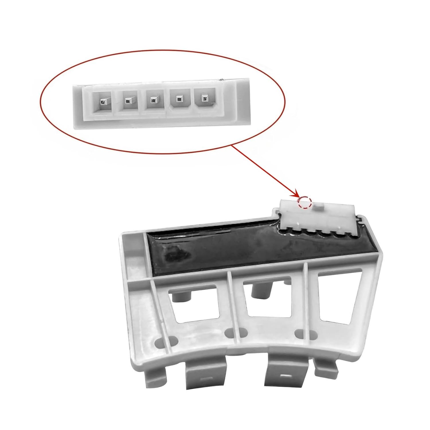 Sensor de posición del rotor del motor de la lavadora Actualización para piezas 6501KW2001A (OEM) Compatible LG Lavadora Reemplazo 6501KW200B