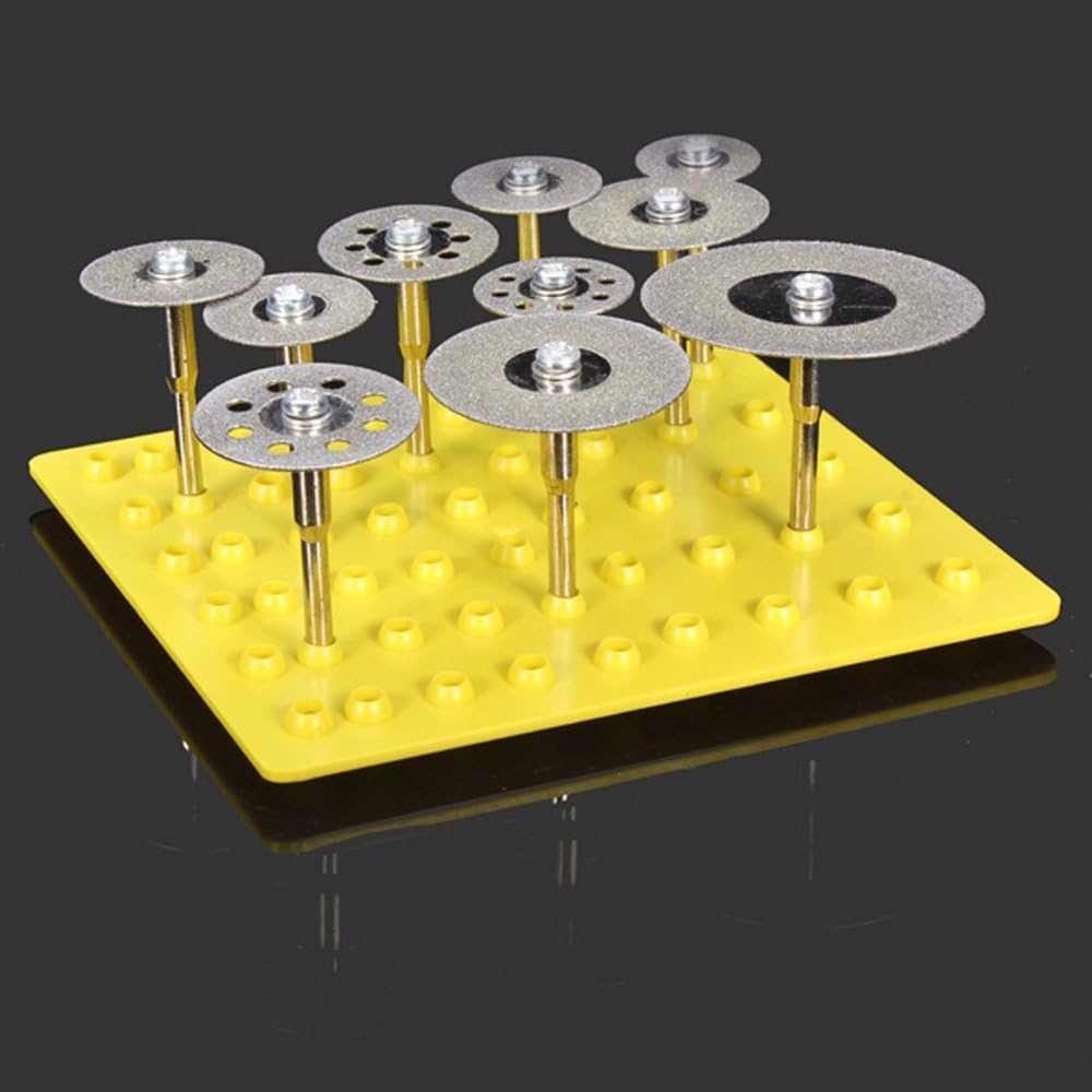 Lukcase – Rueda de corte de diamante, 10 unidades de discos de corte de diamante de 18 pulgadas, juego de cuchillas para herramienta giratoria Dremel
