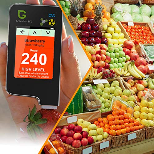 6 en 1 Greentest eco 5 Digital Food Nitrate Tester, detector de radiación de alta precisión Geiger contador medidor de calidad de agua TDS Dosímetro