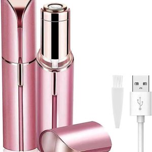 Depilación facial recargable por USB para mujeres, removedor de vello facial sin dolor para mujeres, tamaño de lápiz labial, para labio Depilación facial recargable por USB para mujeres, removedor de vello facial sin dolor para mujeres, tamaño de lápiz labial, para labio