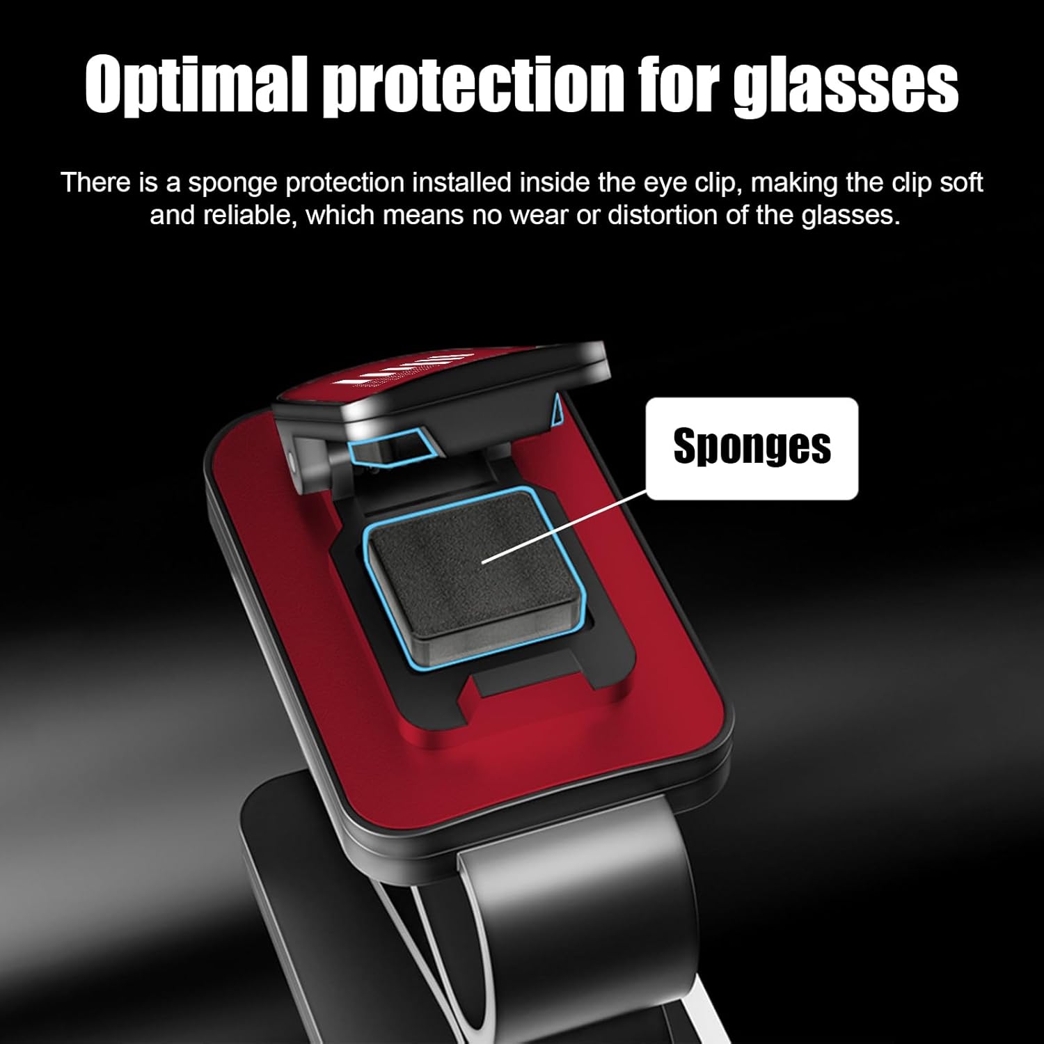 Soporte para lentes de sol para visera de automóvil, soporte de metal para colgar anteojos con bandera de Estados Unidos, clip multifunción para