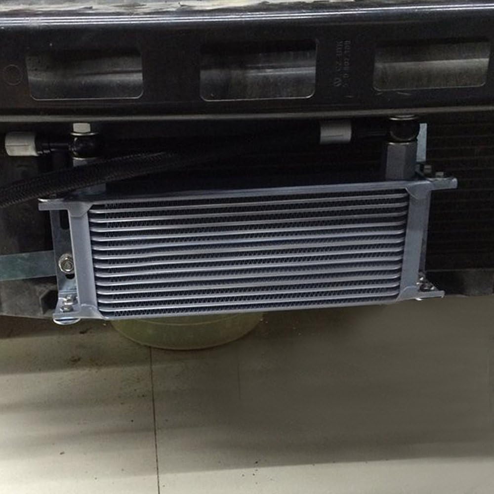 G-PLUS 7 hileras AN10-10AN universal que compite con el refrigerador de aceite de aluminio de la transmisión del motor