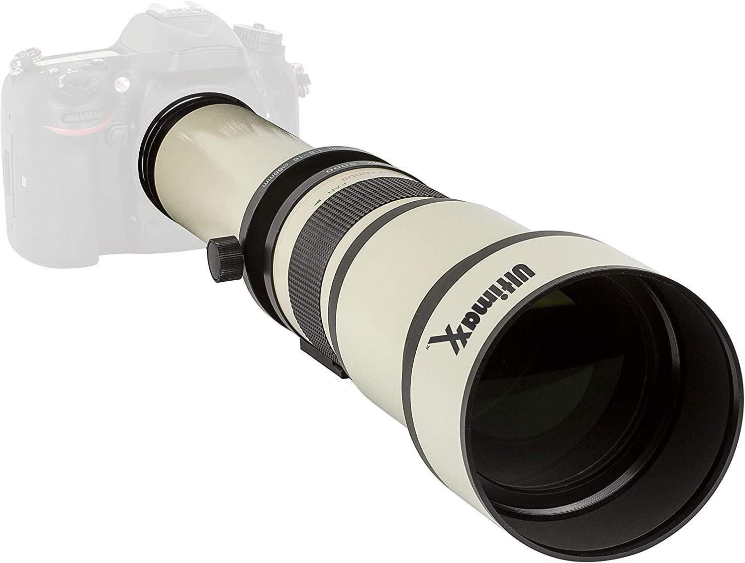 Ultimaxx Kit de lentes de zoom teleobjetivo de 25.591-51.181 in (con convertidor 2X de 51.181-102.362 in) para EOS Rebel T3, T3i, T4i, T5, T5i, T6,
