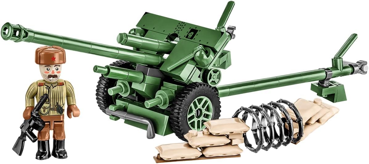 COBI Colección Histórica Pistola Soviética ZiS-3 de la Segunda Guerra Mundial