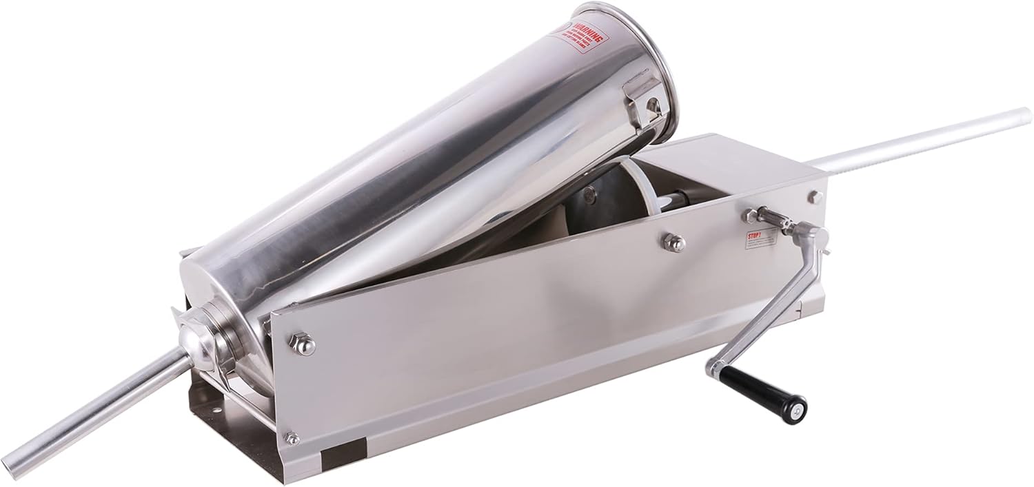 Fabricante de salchichas de acero inoxidable, embutido horizontal (15 lb7 l)
