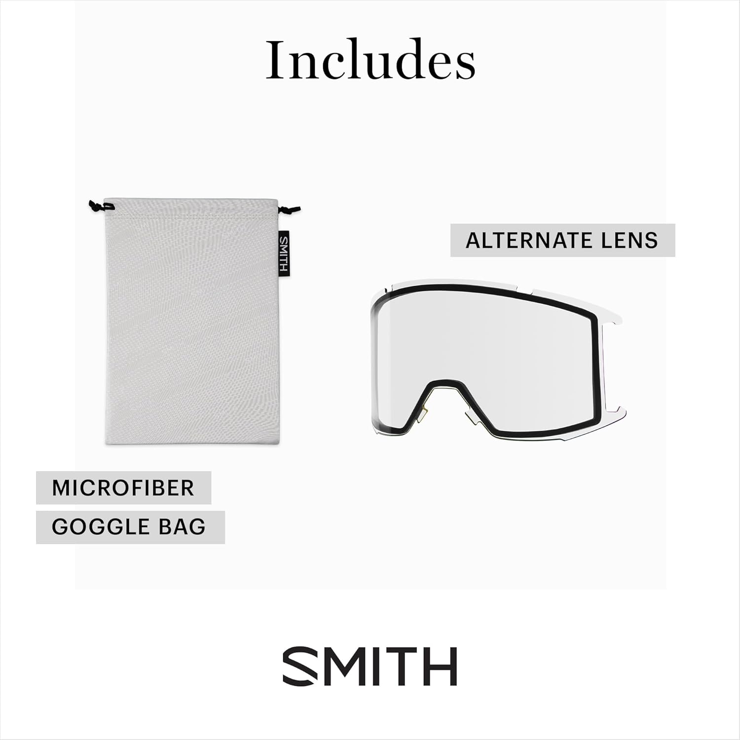 SMITH Squad – Gafas con lente ChromaPop – Gafas con lente reemplazable para esquí y snowboard – Para hombres y mujeres