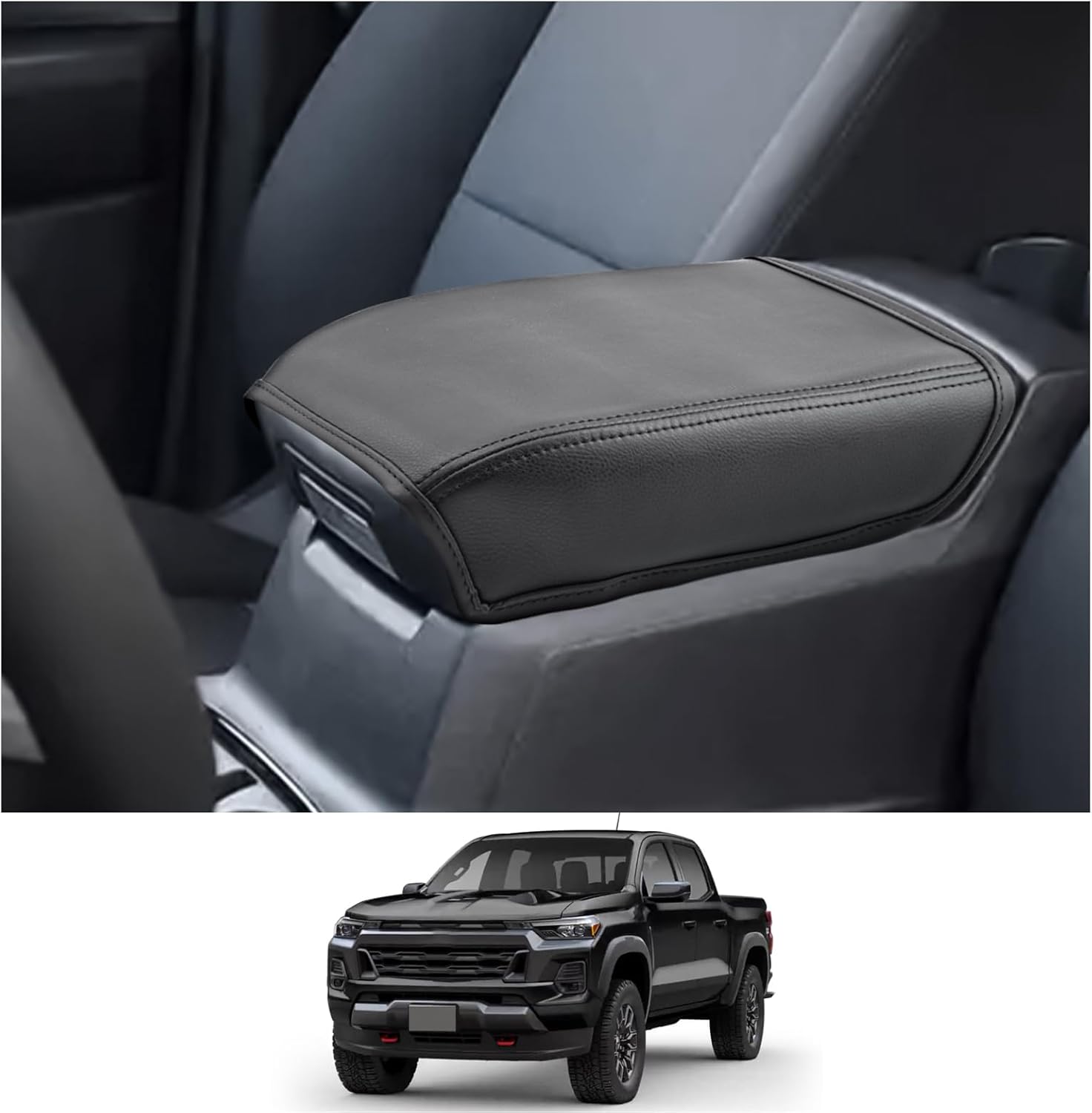 CDEFG Funda de consola central Colorado Canyon 2023 2024 para Chevy ColoradoGMC Canyon 2023 2024, funda para reposabrazos de consola media, cubierta