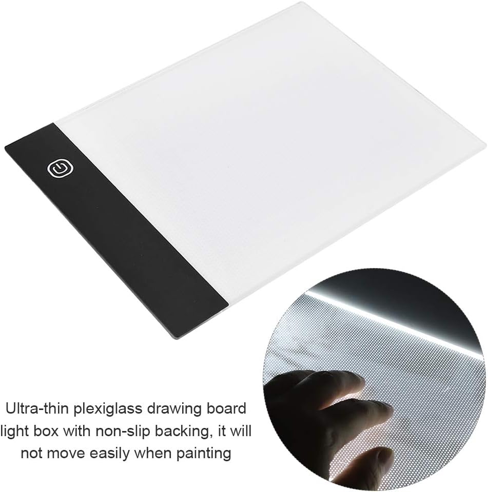 Caja de luz para libros Flip A5, LED de dibujo a mano, A6 niños USB Flip Book Flip Book Art Board Ultra Thin Paper A6 Kit de luz Set Pintura Arte