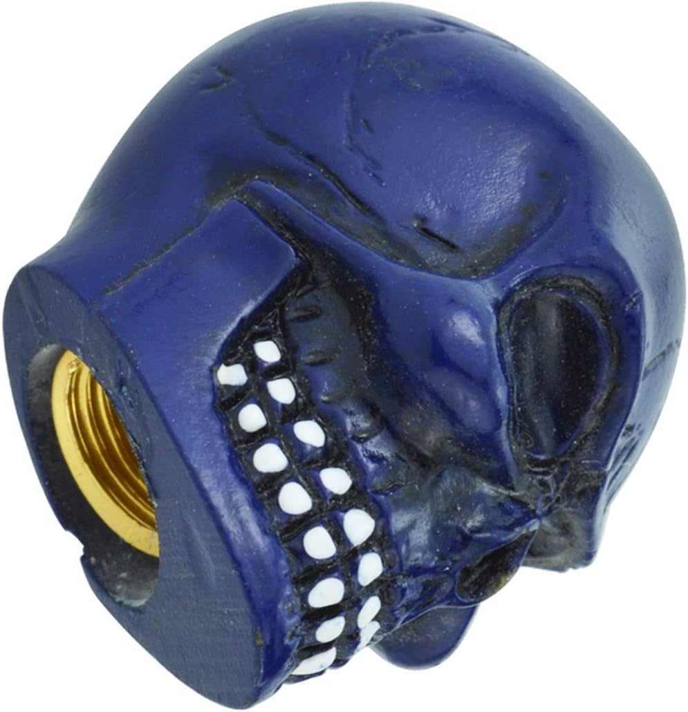 Lunsom Tapón de válvula de aire de calavera para válvulas de resina, tapas de vástago de neumático de automóvil, accesorios para la mayoría de