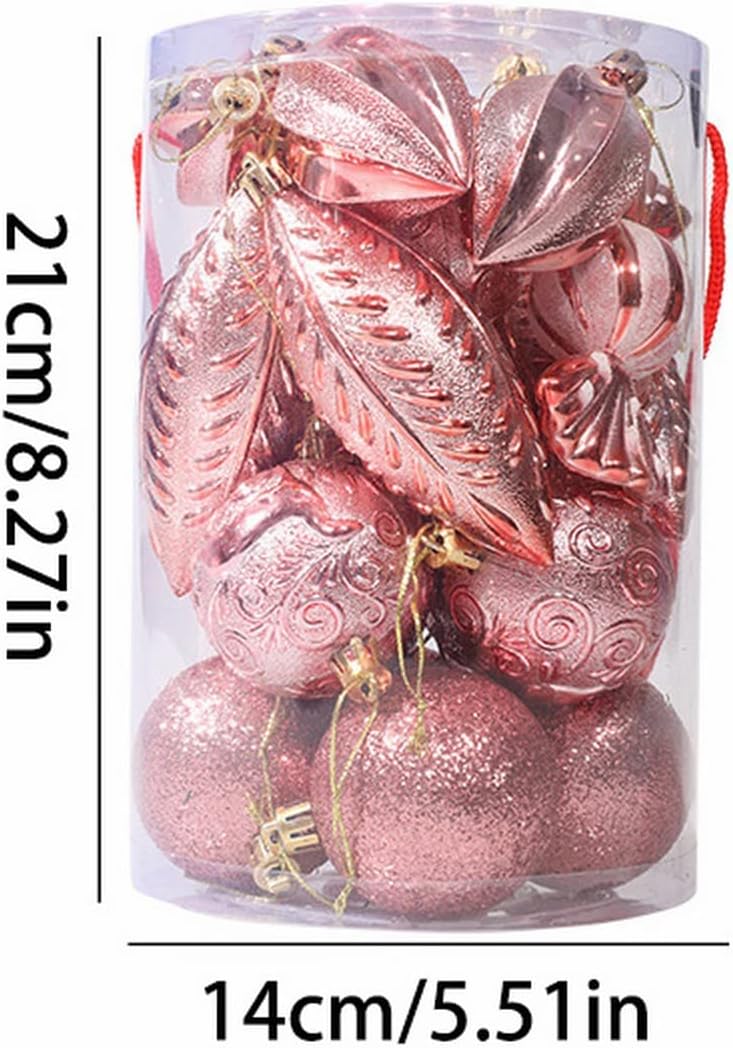 21 esferas decorativas para árbol de Navidad, adornos para colgar en el árbol de Navidad, adornos de árbol de Navidad, bolas de Navidad