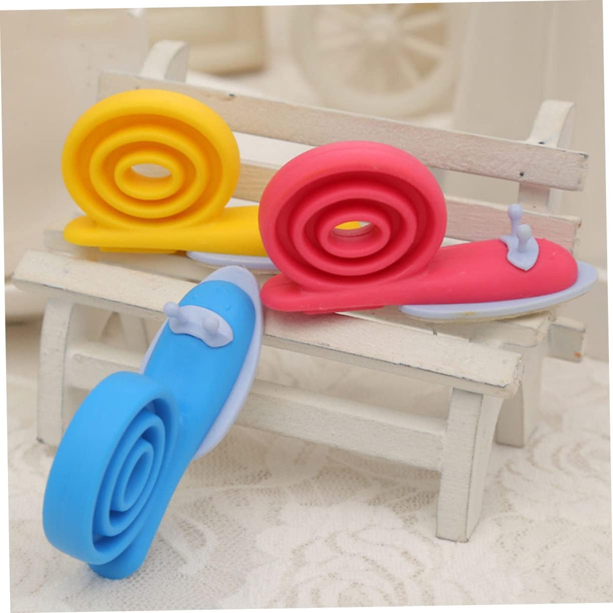6 piezas de clip decorativo para puerta, protector de dedo de caracol, tapón de puerta de caracol, tapón decorativo para puerta de cuarto de bebé,