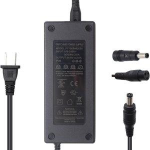 Salida con certificación UL 54.6V 2A 48V Cargador de batería de litio para batería de litio de 48V 13S Enchufe DC 0.217 in 0.083 in con 0.217 * Salida con certificación UL 54.6V 2A 48V Cargador de batería de litio para batería de litio de 48V 13S Enchufe DC 0.217 in 0.083 in con 0.217 *