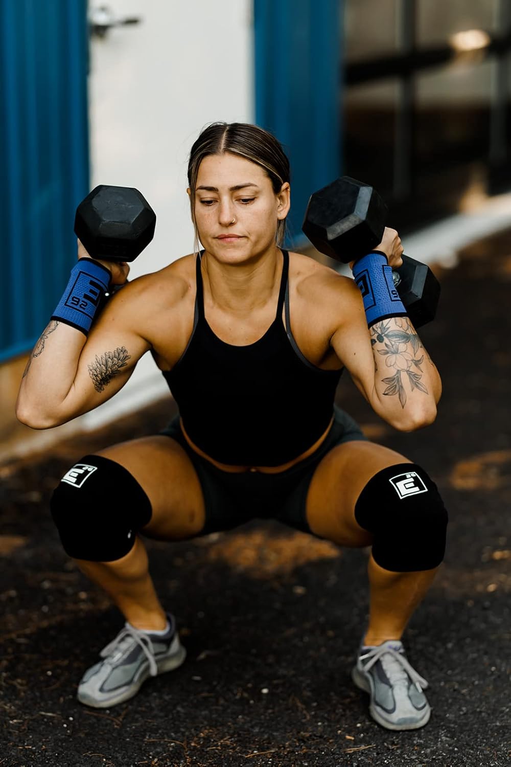 Element 26 Agility – Rodillera de compresión, 1 par (0.118 pulgadas), rodillera de compresión para entrenar, correr y levantar pesas, para hombres y