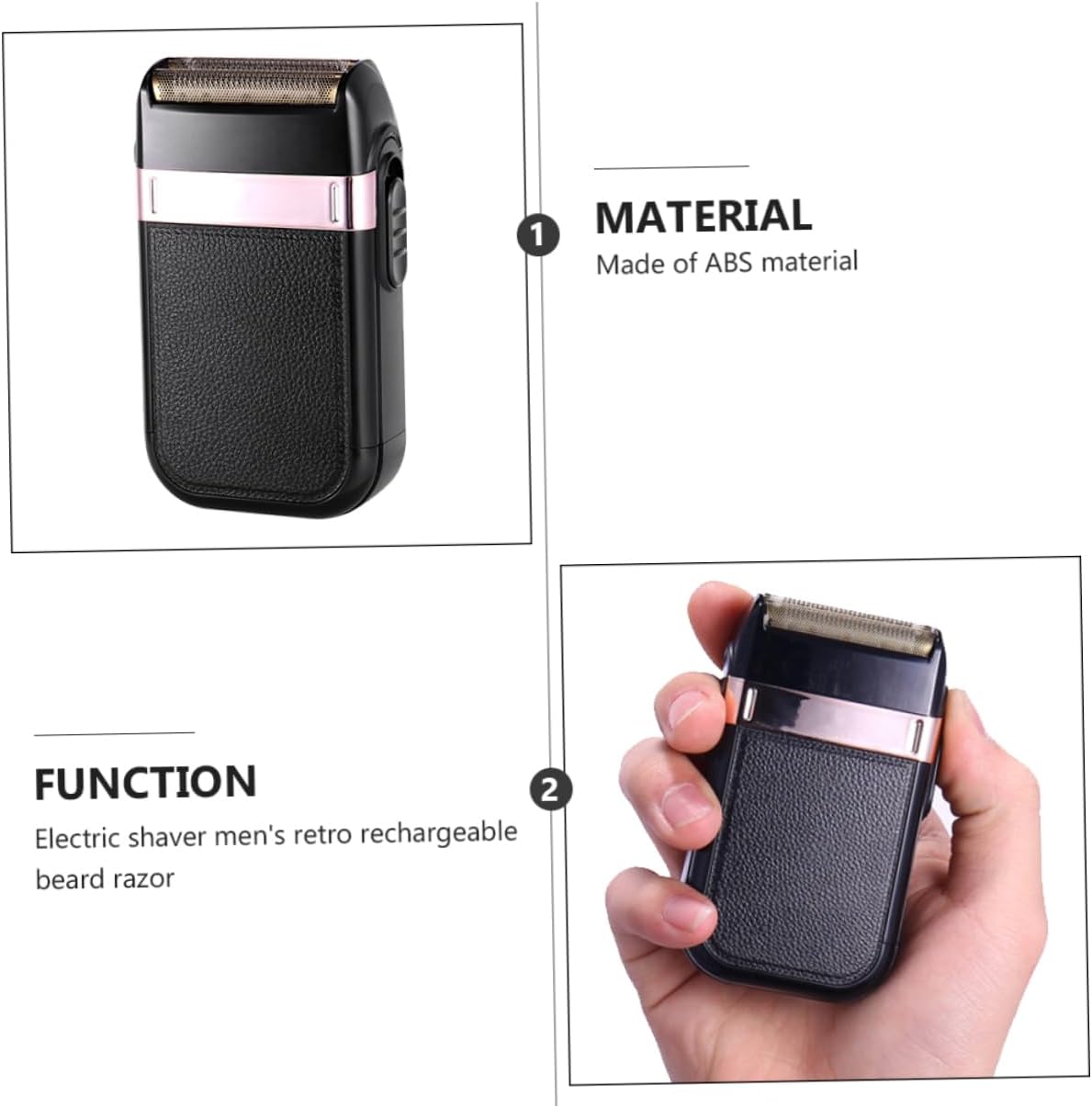 FRCOLOR 1 juego de afeitadora eléctrica masculina afeitadora facial maquinilla de afeitar recta para hombres afeitadora de barba afeitadora