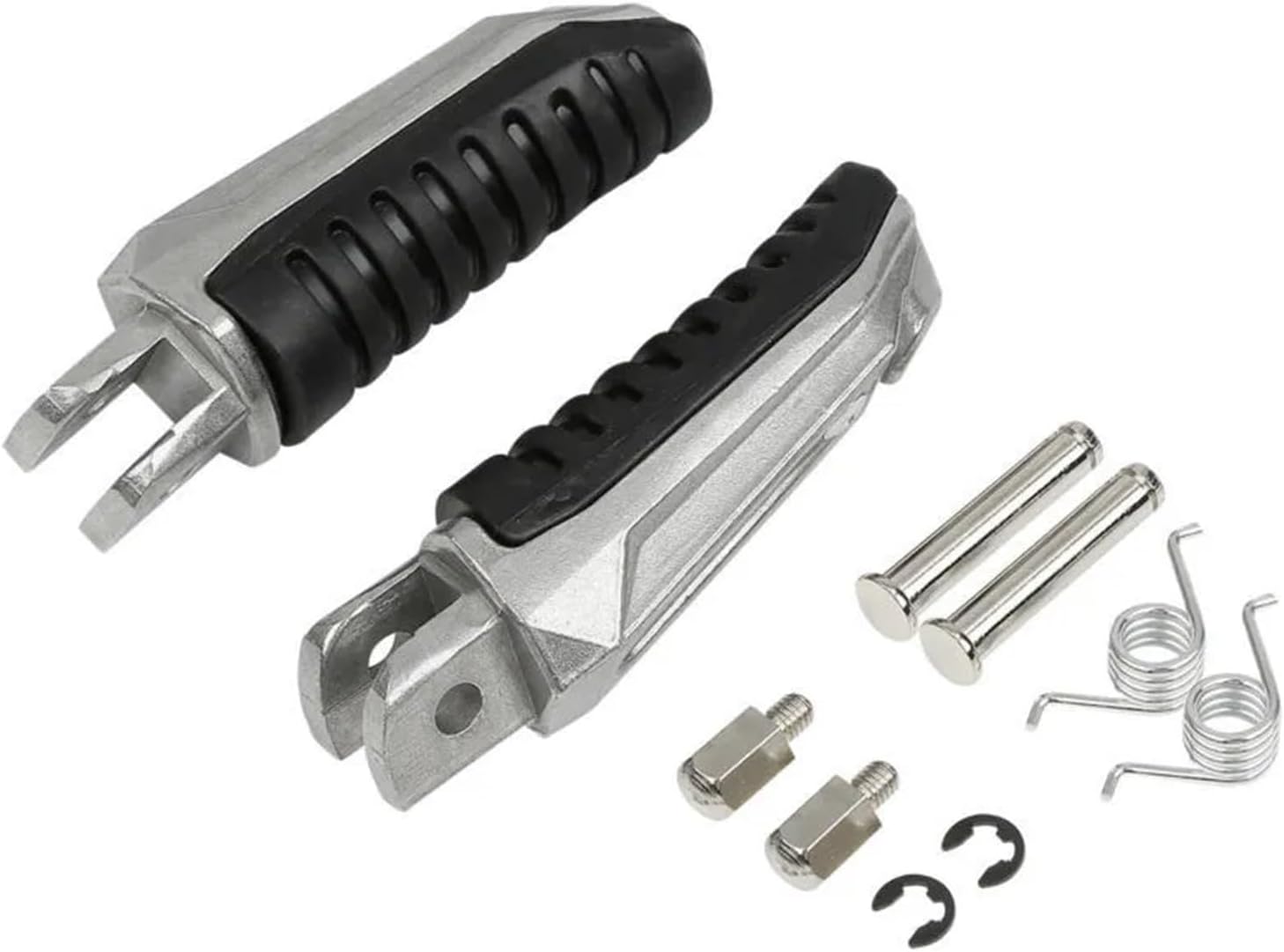 Reposapiés delanteros compatibles con motos V-Strom 1000 Dl1000 DL650 1999-2012 2002-2008 (color cromado)