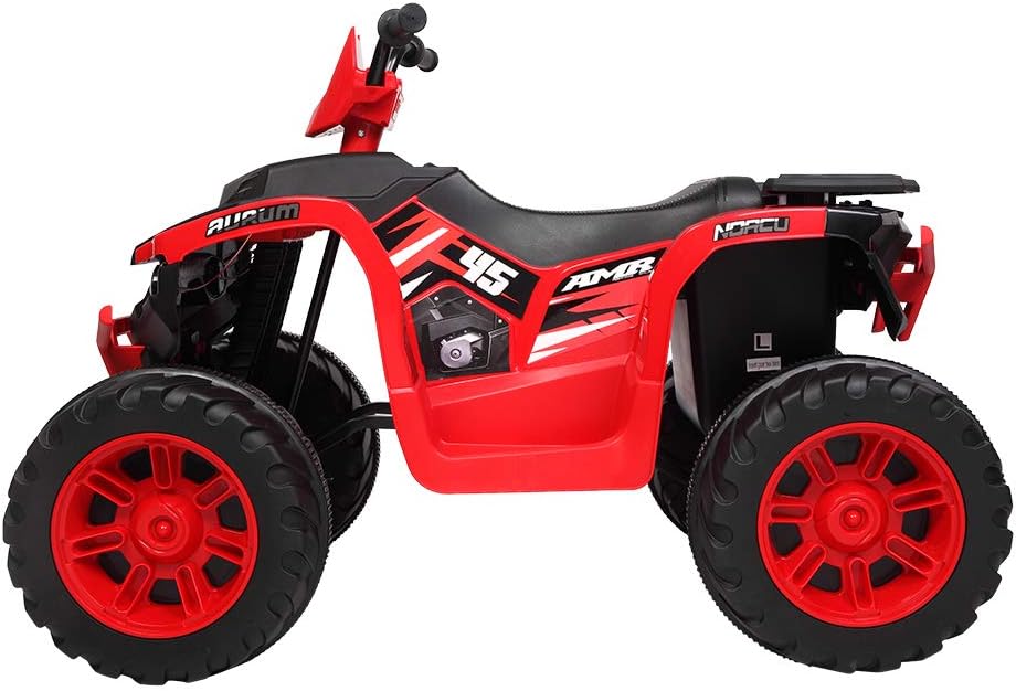 ATV para niños, vehículo eléctrico de doble unidad de 12 V con batería – Coche de juguete motorizado de 4 ruedas para 3 a 7 años – Vehículo todo