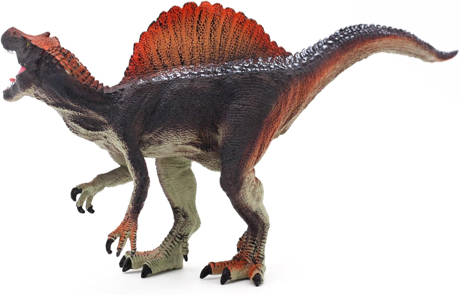 Gemini&Genius Figuras de acción de dinosaurio de Spinosaurus con mandíbula movible para cumpleaños de niños, suministros de fiesta para niños y
