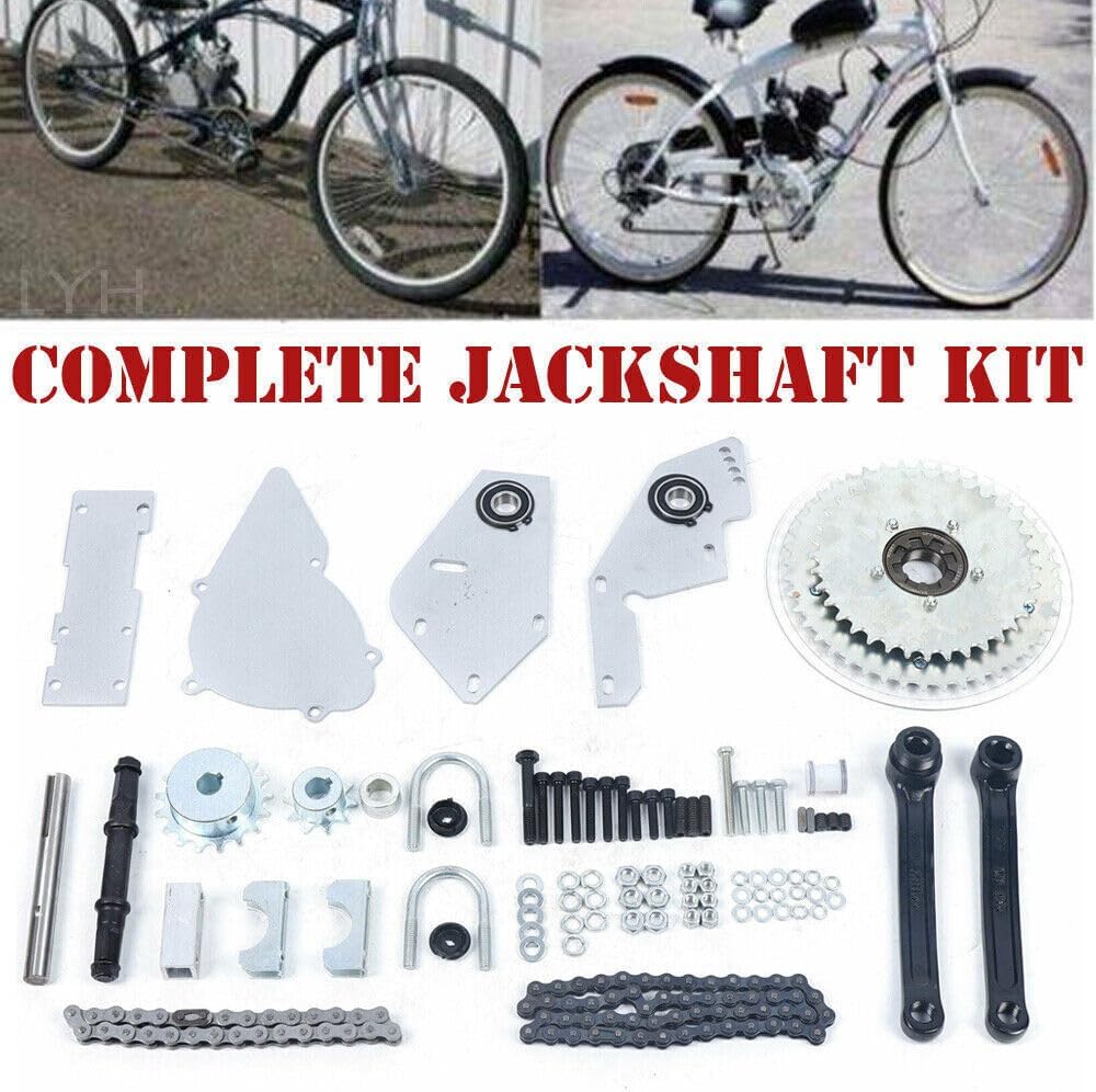 CNCEST Kit de eje de transmisión de bicicleta, kit de motor de bicicleta de 2 tiempos, kit de eje de gato de metal 415 Kit de cambio de bicicleta