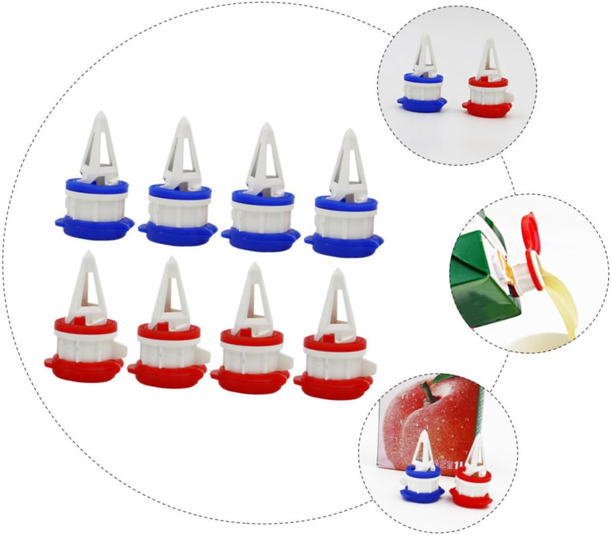 HOMSFOU 2 unids deflector de bebida divisor de bebida caño de bebida vertedor de bebida de leche extensión boca tapa de bebida verter pico jugo
