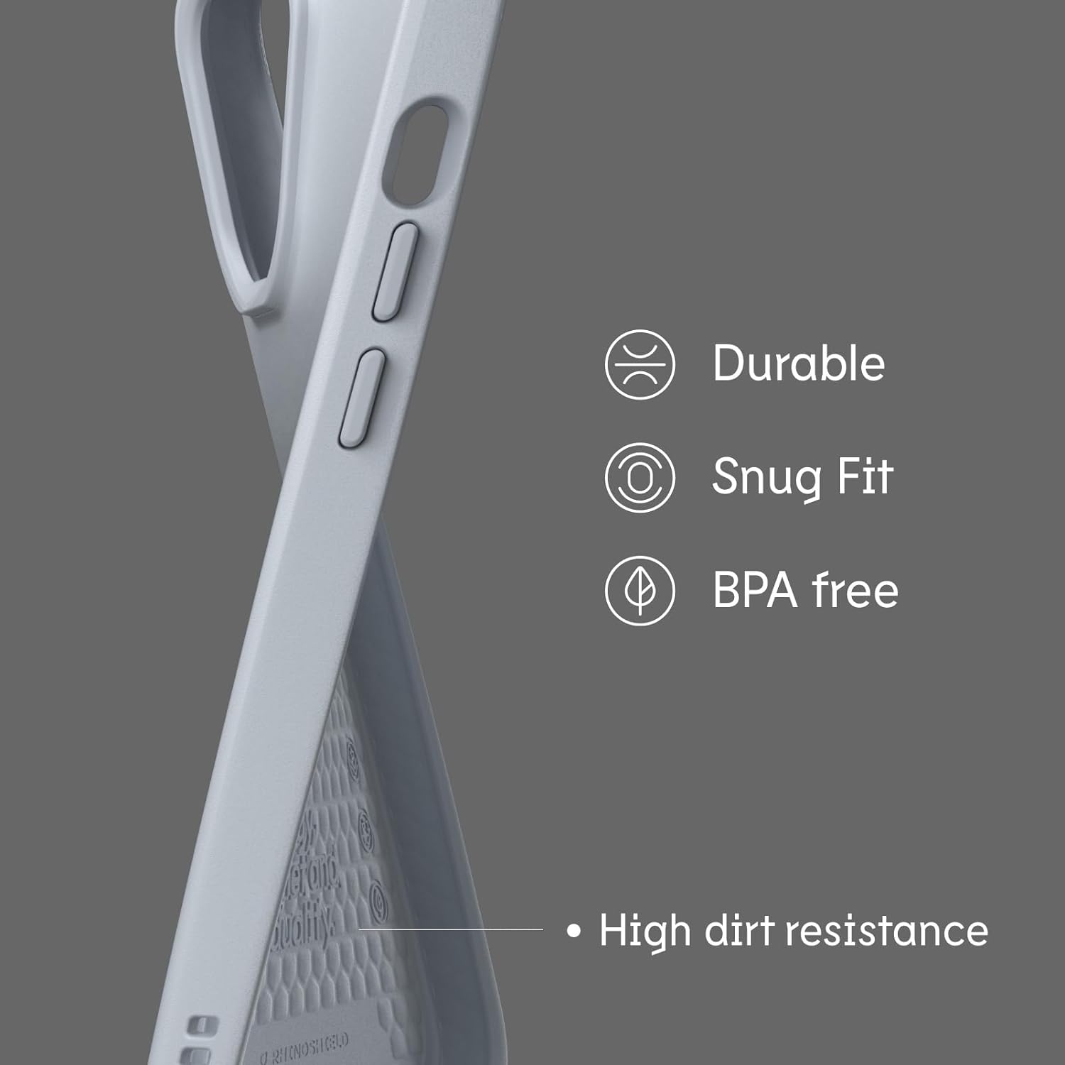 RhinoShield SolidSuit – Funda compatible con Magsafe para iPhone 15, absorbente de golpes, diseño delgado, con acabado mate de alta calidad,