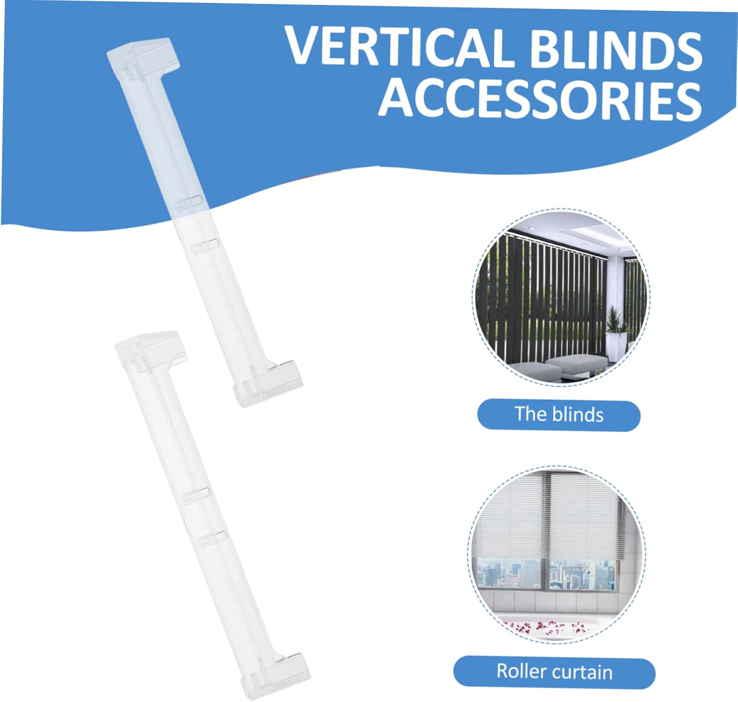 Garneck 4 unids Conector de esquina Vertical Ciego Reemplazo Listones Accesorios Persianas Persianas Reemplazo Vertical Paneles Persianas