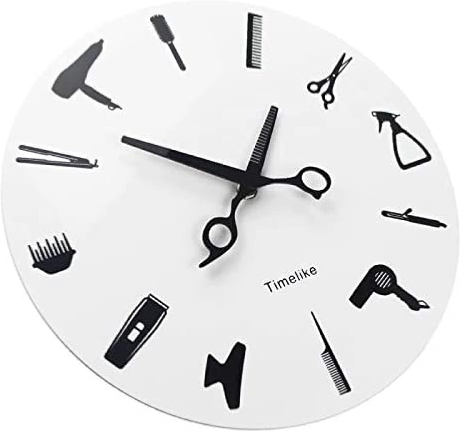 Reloj de pared Barbería Reloj de pared Barbería Equipamiento Herramientas Reloj de pared Diseño moderno Barbería Señal de negocios Reloj de pared